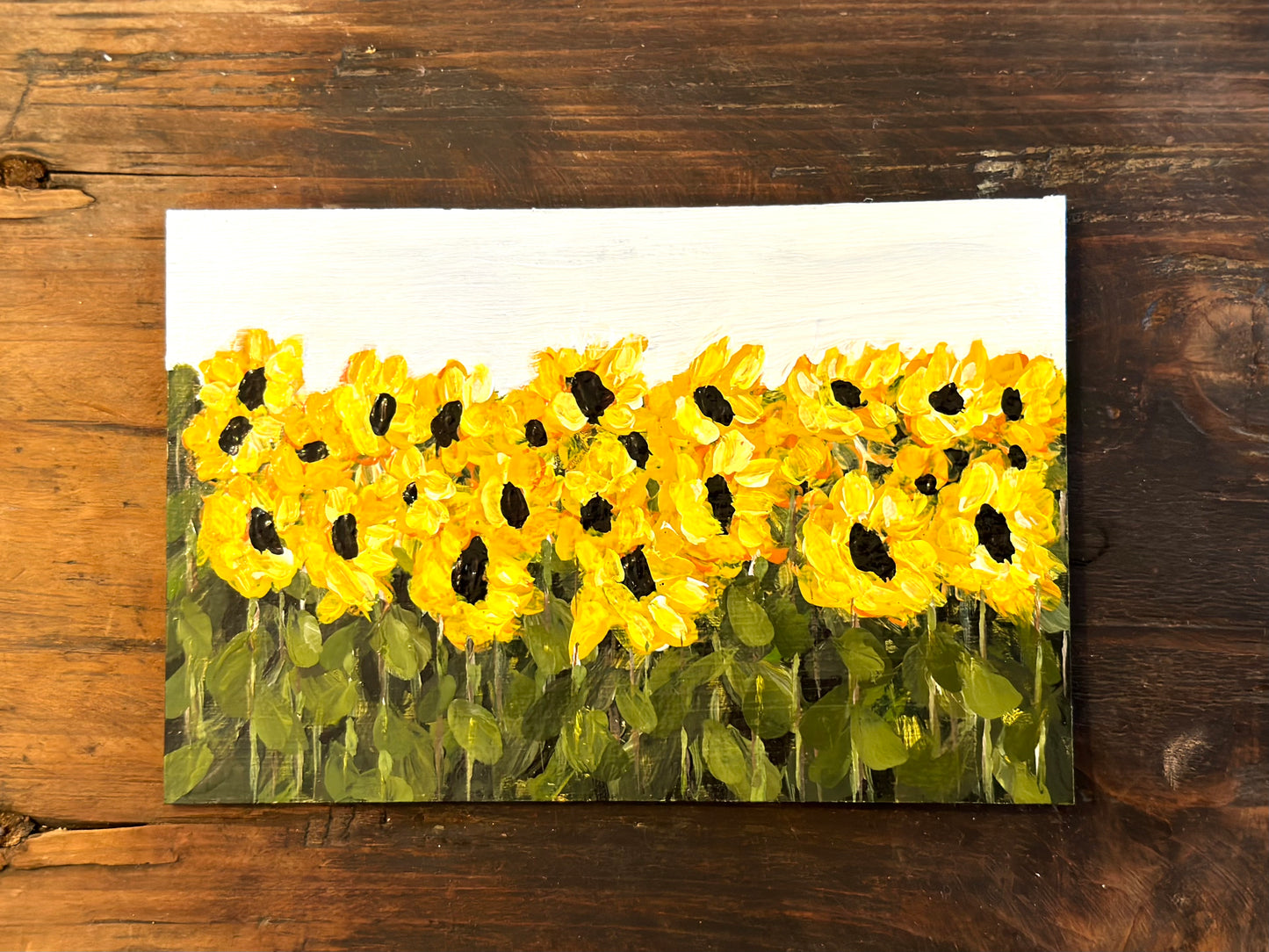 "Sunny Fields 1" - Art On Paper 4x6